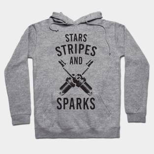 stars stripes and sparks Hoodie